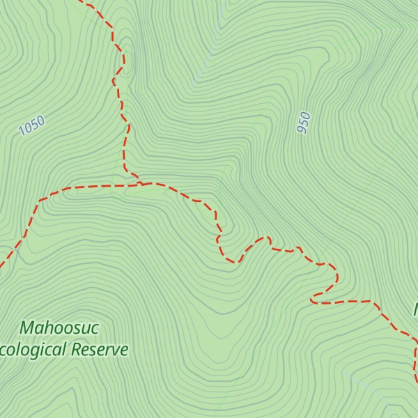 Map of Old Speck Mountain