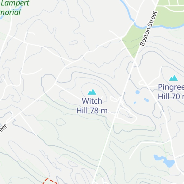 Map of Witch Hill