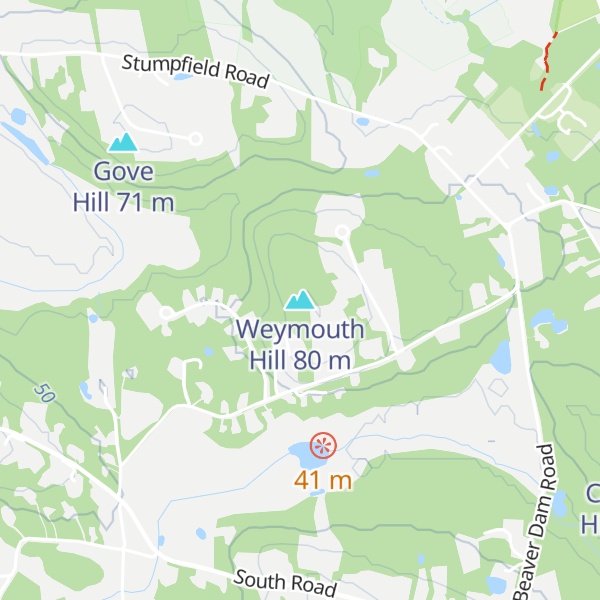 Map of Weymouth Hill