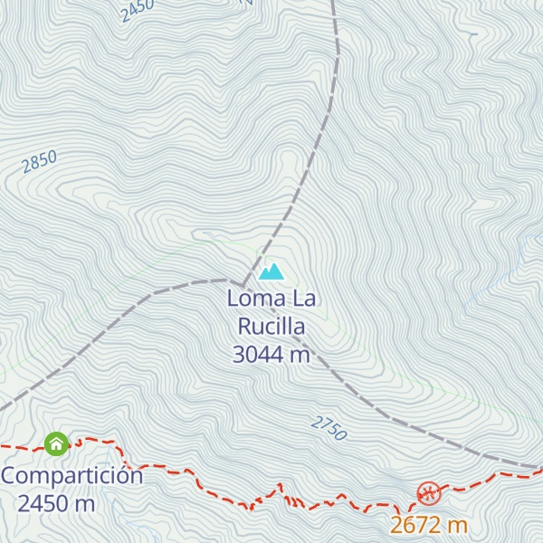 Map of Loma La Rucilla