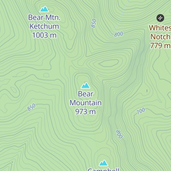 Map of Bear Mountain