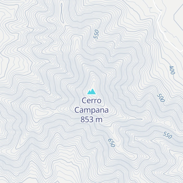 Map of Cerro Campana