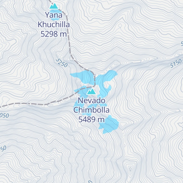 Map of Nevado Chimbolla