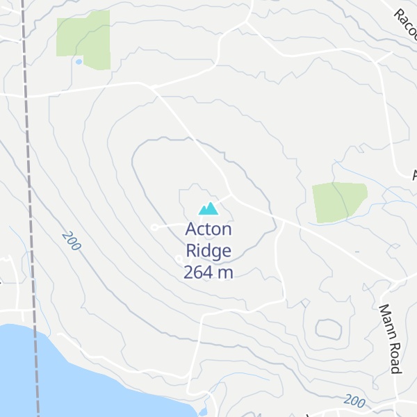 Map of Acton Ridge