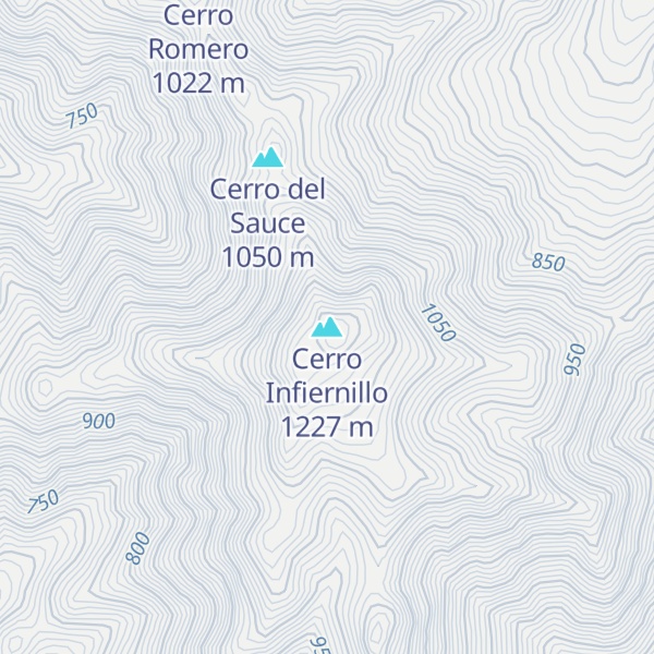 Map of Cerro Infiernillo