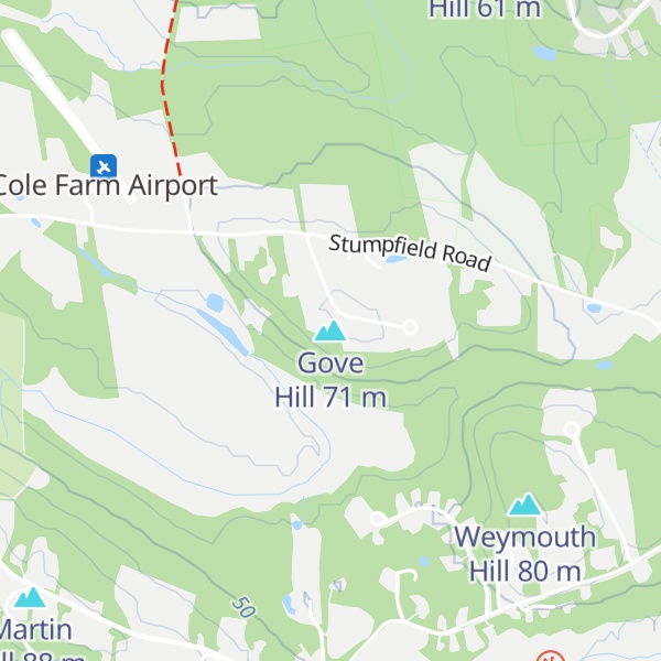 Map of Gove Hill