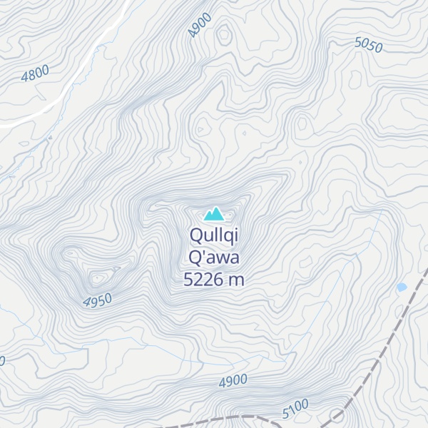 Map of Qullqi Q'awa