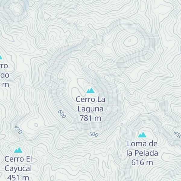 Map of Cerro La Laguna