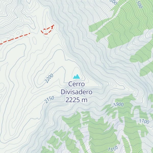 Map of Cerro Divisadero
