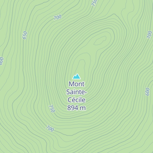 Map of Mont Sainte-Cécile