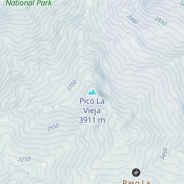 Map of Pico La Vieja