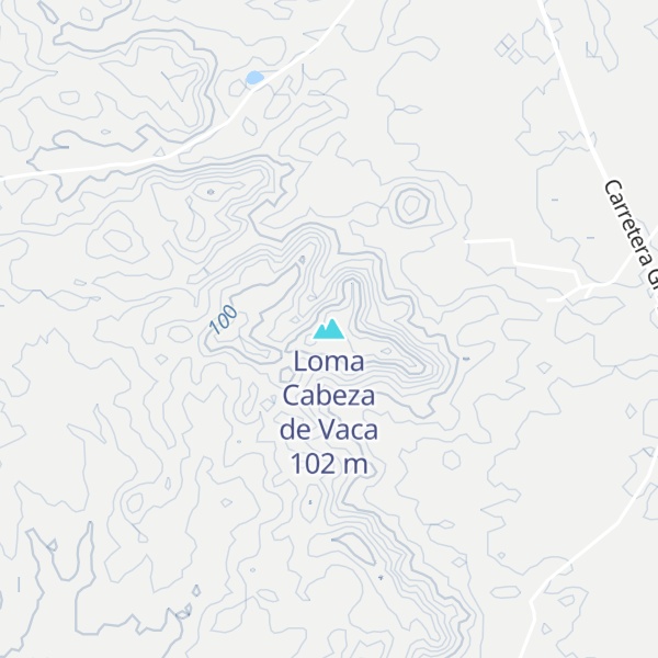Map of Loma Cabeza de Vaca
