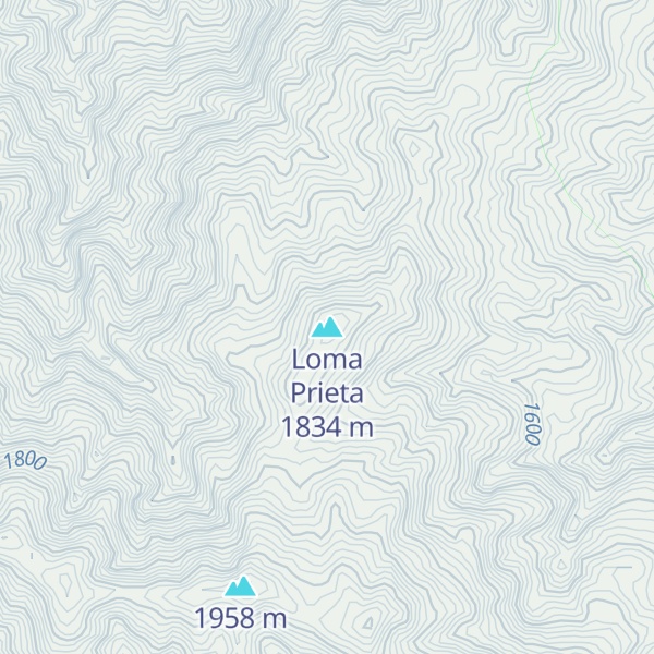Map of Loma Prieta