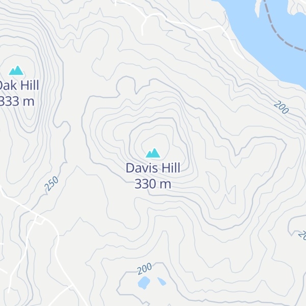 Map of Davis Hill