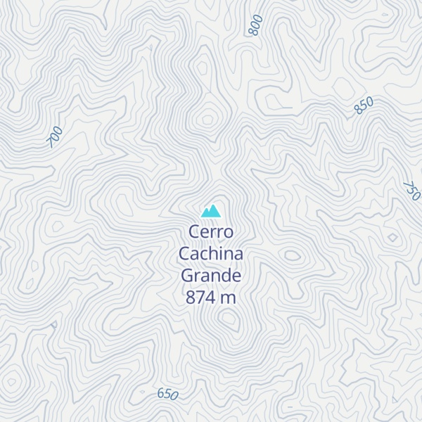 Map of Cerro Cachina Grande