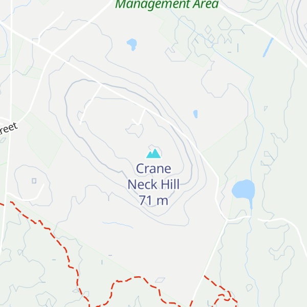 Map of Crane Neck Hill