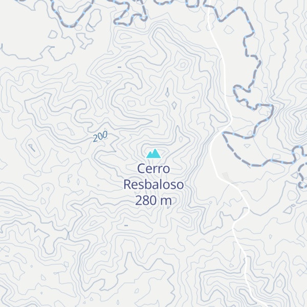 Map of Cerro Resbaloso