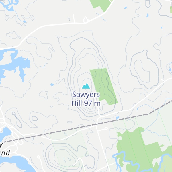 Map of Sawyers Hill