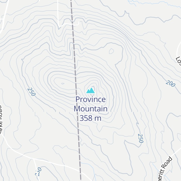 Map of Province Mountain