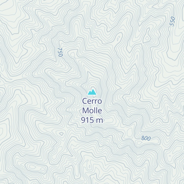Map of Cerro Molle