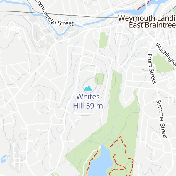 Map of Whites Hill