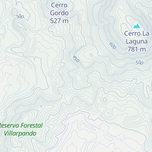 Map of Cerro El Cayucal
