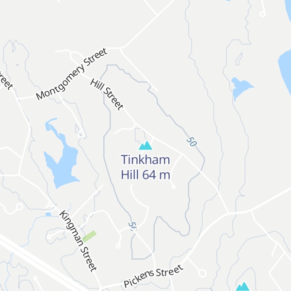 Map of Tinkham Hill