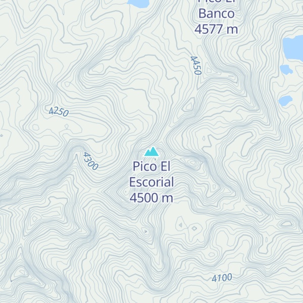 Map of Pico El Escorial