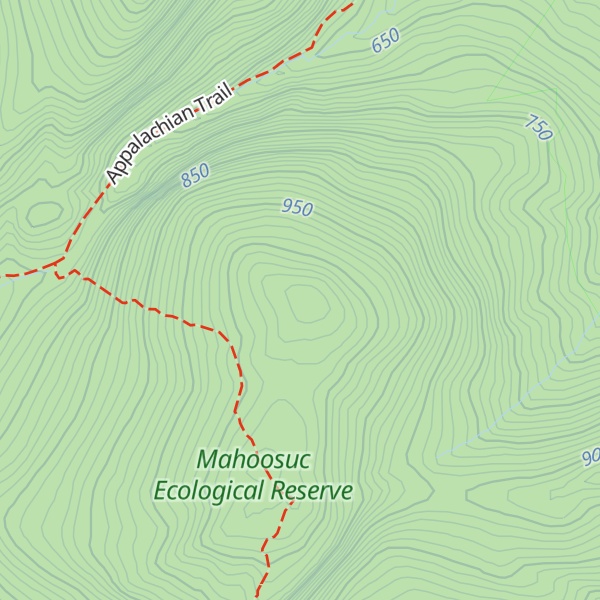 Map of Fulling Mill Mountain