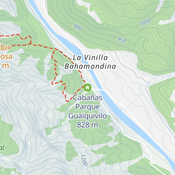 Map of Cabañas Parque Guaiquivilo