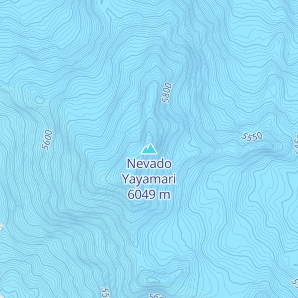 Map of Nevado Yayamari