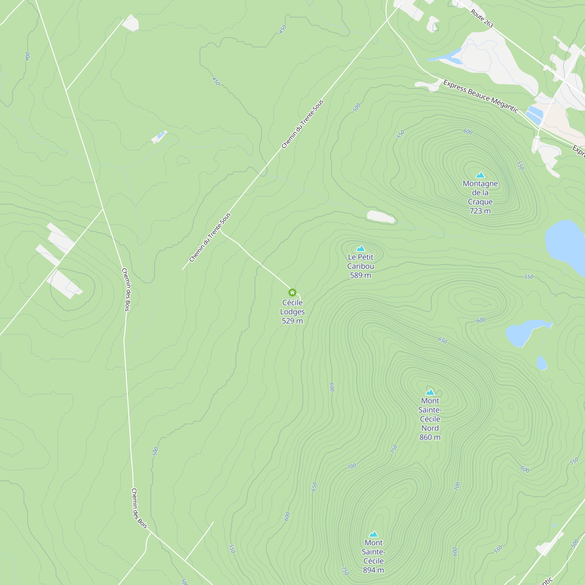 Cécile Lodges map