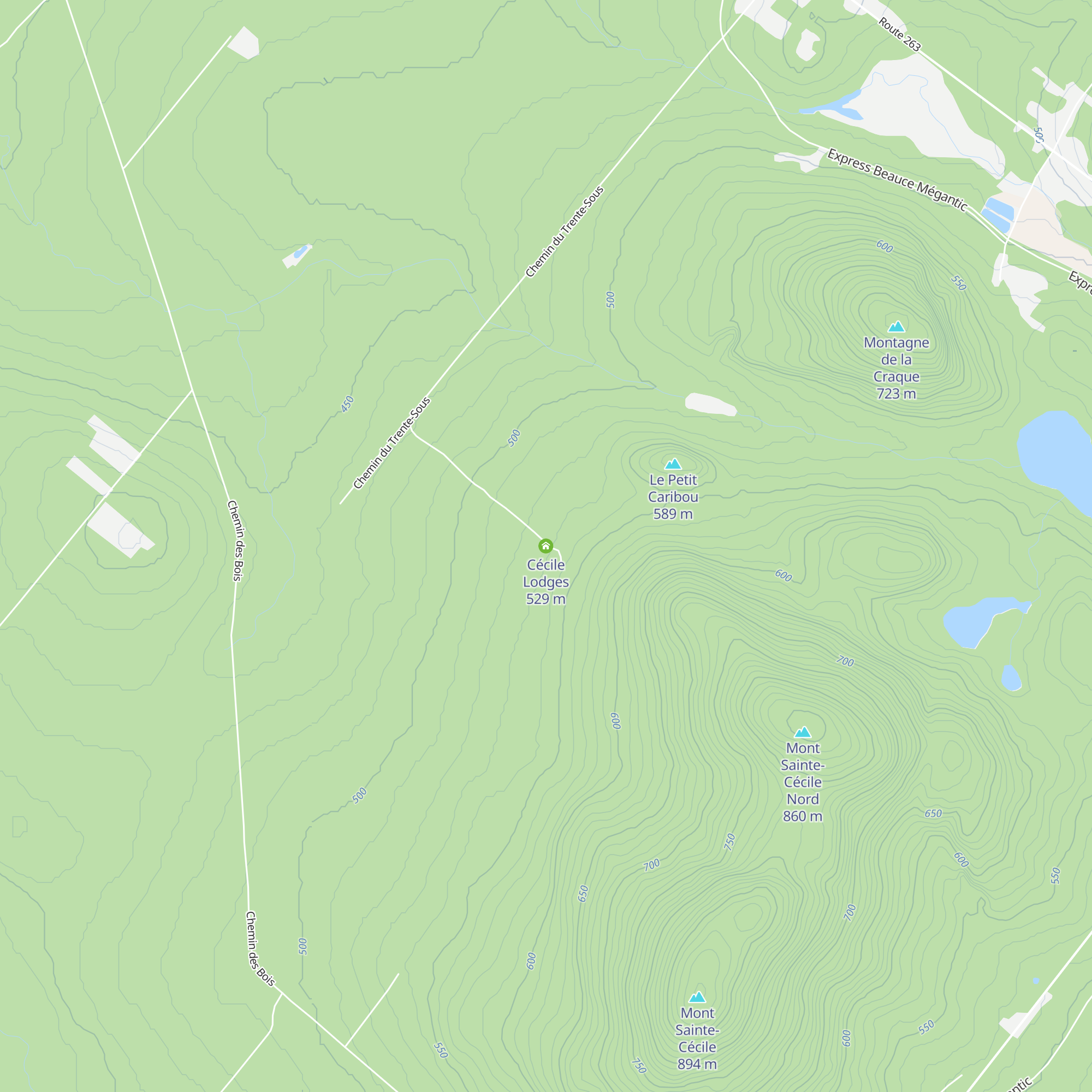Cécile Lodges map