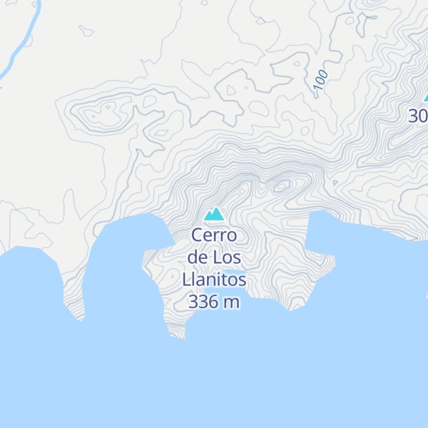 Map of Cerro de Los Llanitos