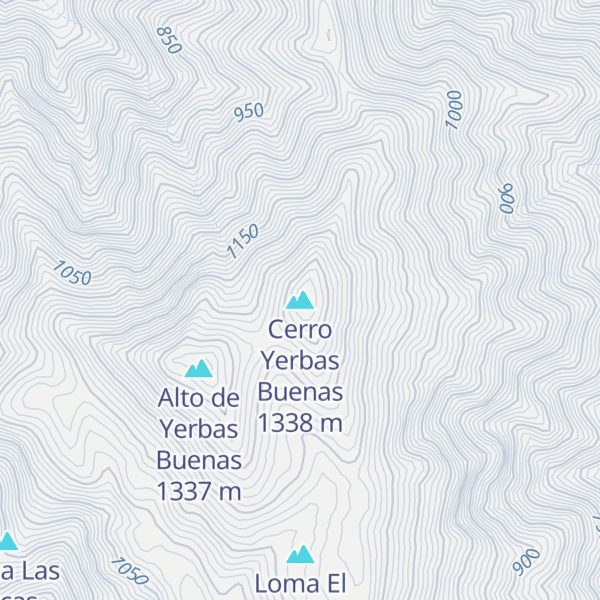 Map of Cerro Yerbas Buenas