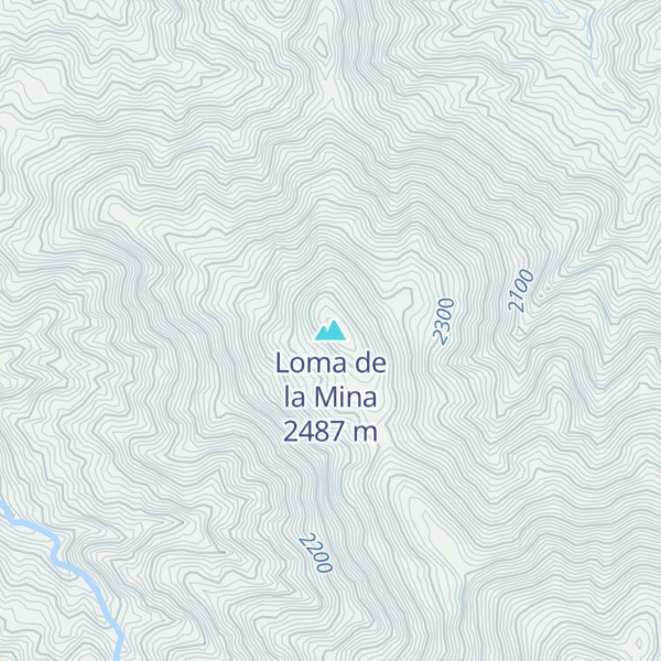 Map of Loma de la Mina