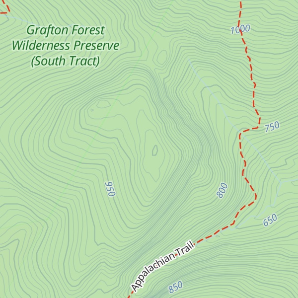 Map of Mahoosuc Mountain