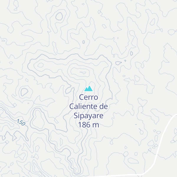 Map of Cerro Caliente de Sipayare