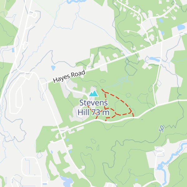 Map of Stevens Hill