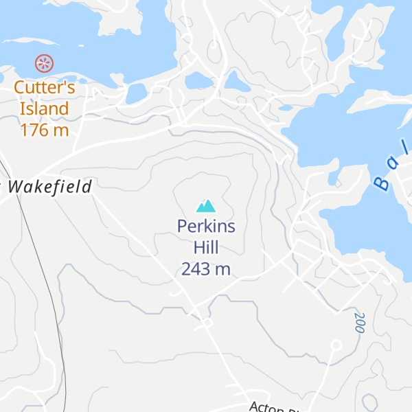 Map of Perkins Hill