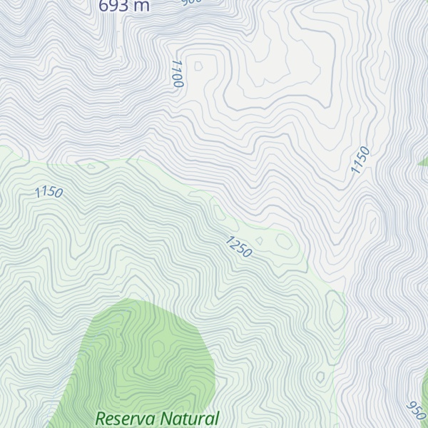 Map of Cerro El Pangue