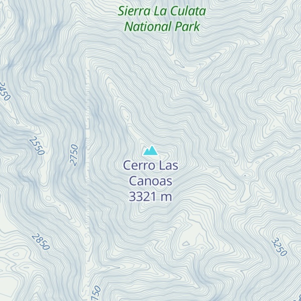 Map of Cerro Las Canoas