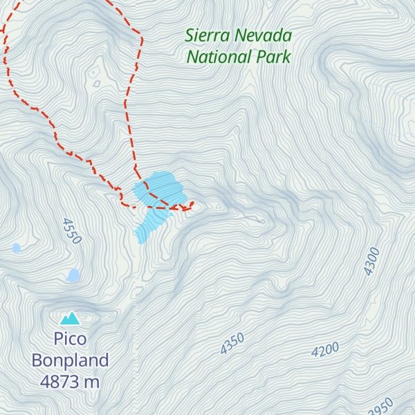 Map of Pico Ruíz Terán
