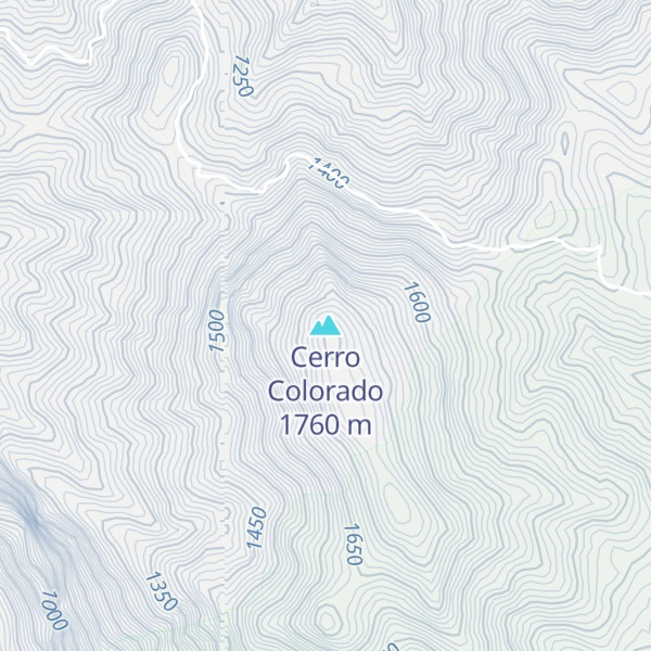 Map of Cerro Colorado