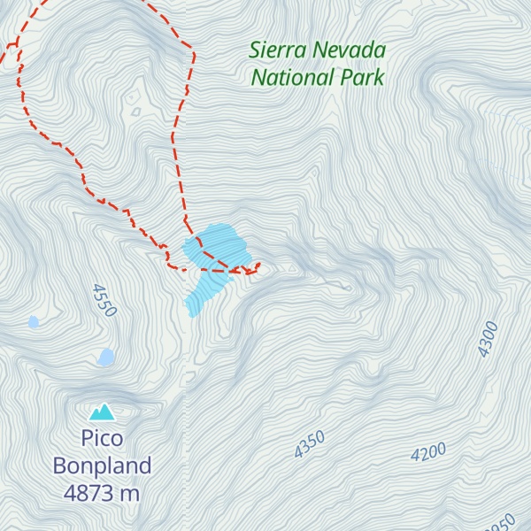 Map of Pico Humboldt