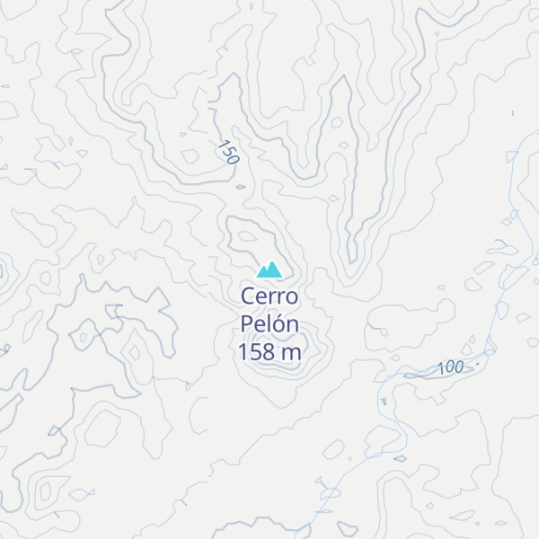 Map of Cerro Pelón