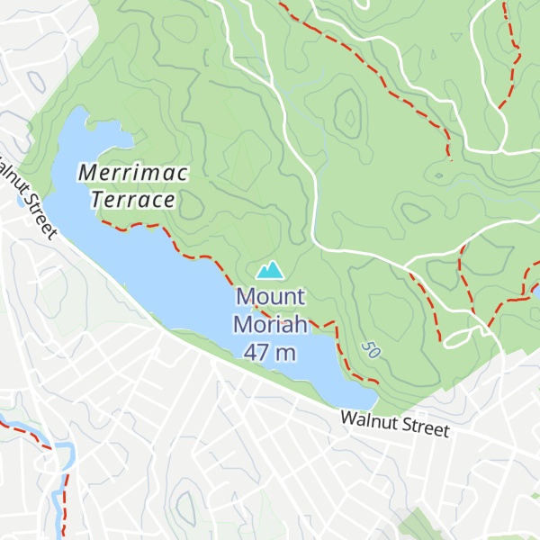 Map of Mount Moriah