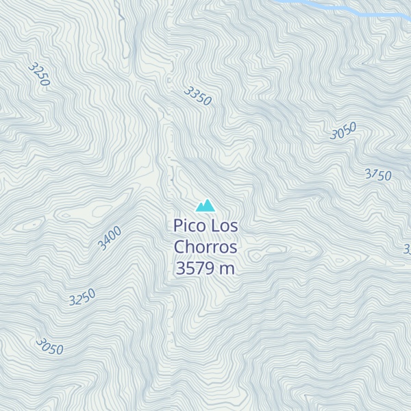 Map of Pico Los Chorros