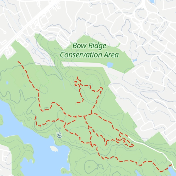 Map of Bow Ridge