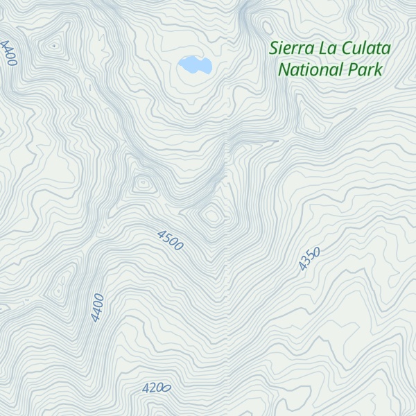 Map of Pico Pan de Azúcar